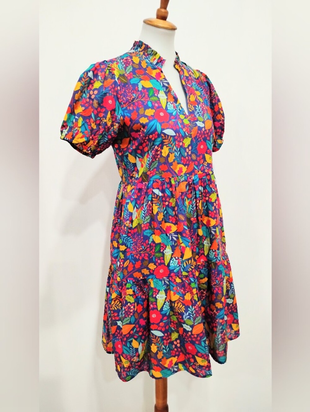 LAYERZ CLOTHING TIERED COTTON DRESS